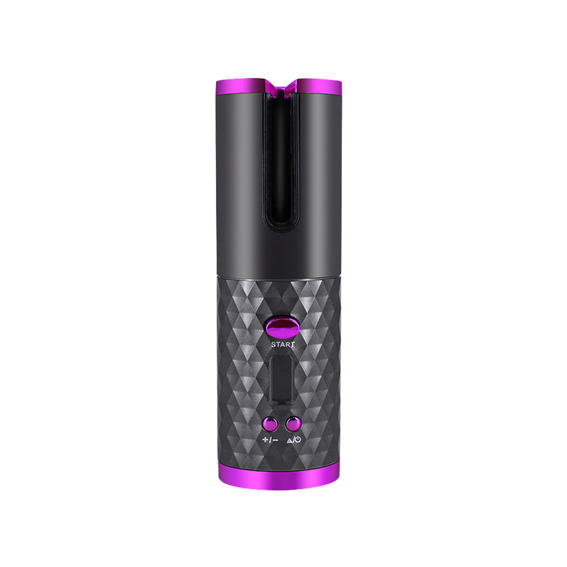 Cordless Auto Hair Curler with LCD & Ceramic Barrel