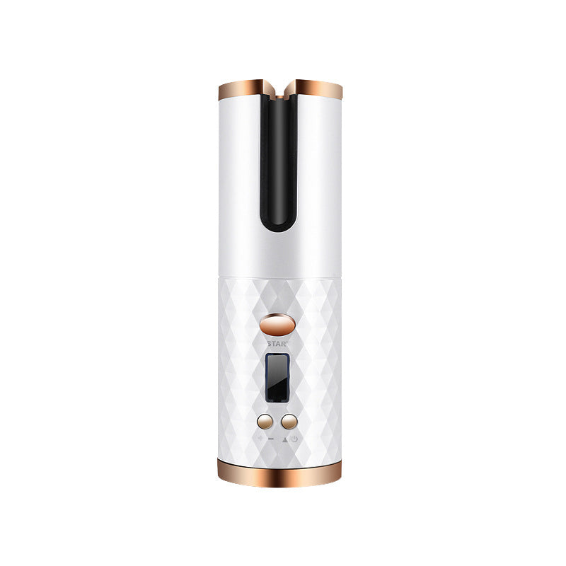 Cordless Auto Hair Curler with LCD & Ceramic Barrel