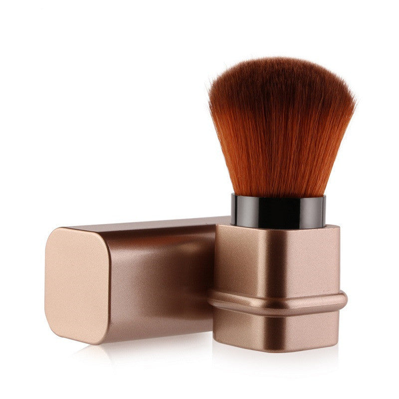 Portable Single Makeup Brush – Gold or Silver