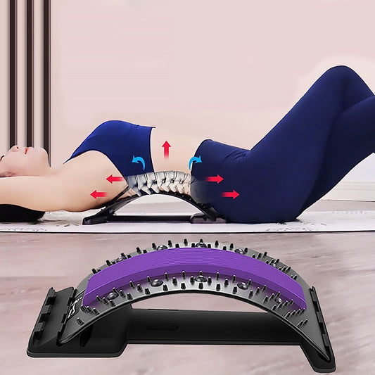 Adjustable Back Massager & Stretcher for Pain Relief