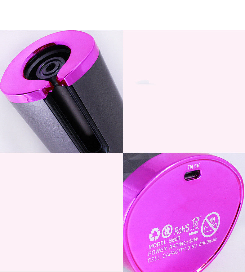 Cordless Auto Hair Curler with LCD & Ceramic Barrel