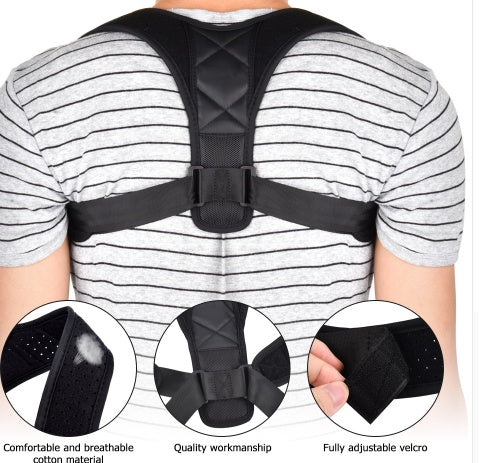 Adjustable Posture Corrector Brace for Back & Shoulder Support