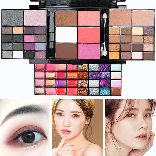 74-Color Makeup Set with Lip Gloss & Eyeshadow